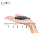 Camila Paris CP2428 3.25 inch French Banana Clip Hair Comb, Round Girls Ponytail Holder Interlocking Banana Combs For Volume Thick Hair. Fashion Styling Hair Accessories for Women, Made in France Camila