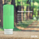 Leak Proof Travel Bottles - Travel Containers for Travel Size Toiletries with TSA Quart Bag Dot&Dot Store