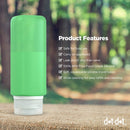 8 pc Leak Proof Silicone Travel Bottle Set Dot&Dot