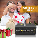 Beard Growth Kit - Derma Roller for Beard Growth, Beard Growth Serum Oil (2oz), Beard Balm and Comb, Stimulate Beard and Hair Growth - Gifts for Men Dad Him Boyfriend Husband Brother Naland