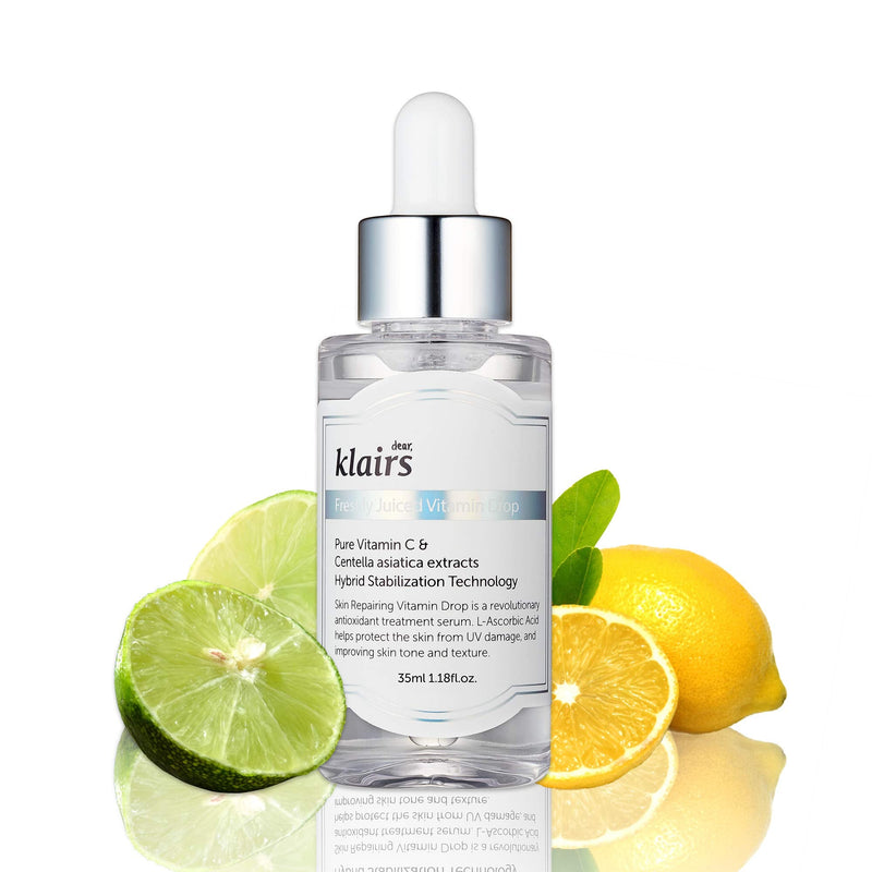 dear, klairs Freshly Juiced Vitamin Drop, 5% Hypoallergenic pure vitamin C serum, 35ml, 1.18oz | a potent skin rejuvenator Dear, Klairs