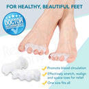Anatomical Gel Toe Separators, Spreaders & Straighteners- Relieves Foot Pain and Corrects Toes- Pedicure Toe Separator- Used as Toe Guards, Toe Spacer for Hammer and Overlapping Toes- Bunion Corrector Relax Tony