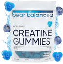 Bear Balanced Creatine Gummies for Men & Women - Creapure® Creatine Monohydrate, L-Theanine, L-Tyrosine & B12 for Muscle Growth, Strength, Focus, Energy & Health - Low Calorie, Sugar-Free, & Vegan Infinity Warehouse