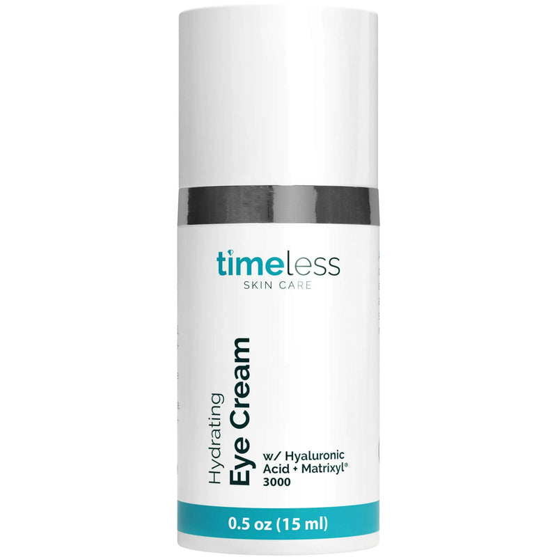 Timeless Skin Care Hydrating Eye Cream - 0.5 oz - Reduce Puffiness & Fine Lines - Includes Hyaluronic Acid for Hydration + Matrixyl 3000 to Fight Wrinkles - For All Skin Types Timeless Skin Care