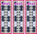 Cripsy Collection Girls Twinbead Multi Cute Design Ponytail Elastics Pack Of 3 (BT53) Cripsy Collection