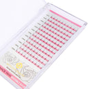 BEYELIAN Volume Fans Invisible Base Eyelash Extensions 0.07mm D Curl 4D Premade Fan Lashes Soft Short Stem Prefanned Semi Permanent Lash Extensions (0.07 D 9mm) BEYELIAN