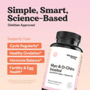Myo-Inositol & D-Chiro Inositol Capsules with MTHF, Folate, Vitamin D | Support for Ovarian Function, Hormone Balance, & Homocysteine Levels | Fertility Supplements for Women | 360 Count 40:1 Ratio Infinity Warehouse