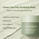 Purifying Green Tea Mask, Natural Facial Clay Mask Deep Pore Cleansing with Green Tea Extract and Portulaca Extract, for Clogged Pores, Detoxifies & Balance Oil, 3.52 fl.oz Infinity Warehouse