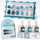 Double Rhythm 6 Pcs 15 ML Gel Polish Set Same Color Same Bottle Soak Off Gel Polish Kit Nail Art Manicure Salon DIY at Home for Women (Jelly Burgundy Red Glitter Silver -T6-56) Infinity Warehouse