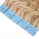 22 Inch Tape in Human Hair Extensions Highlight Wavy Thin Hair 100g 40pcs/pack Seamless Skin Weft Glue in Body Wave Human Hairpieces Balayage