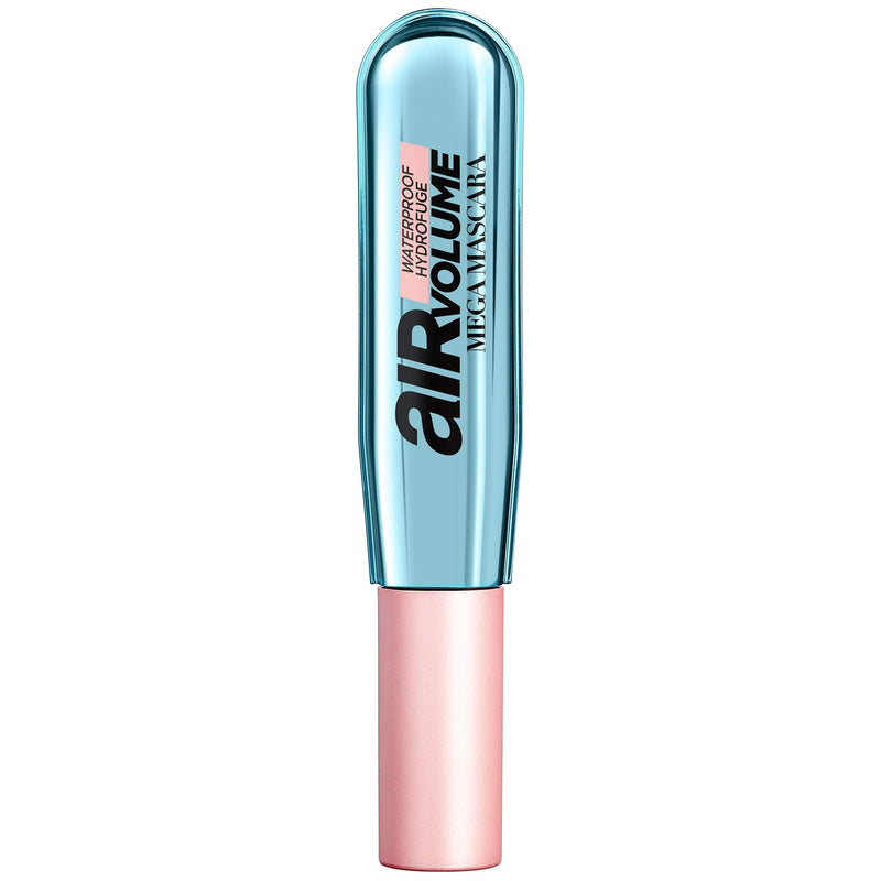 L'Oreal Paris Air Volume Mega Mascara, Lightweight Mega Volume Washable, WATERPROOF Blackest Black, 0.3 fl. oz. L'Oreal Paris
