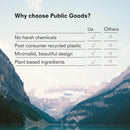 Public Goods Shower Essentials for Men and Women | Natural Shampoo, Conditioner & Body Wash | Made with Organic Essential Oils | Sulfate & Paraben Free | Vegan Friendly | 12 Fl Oz Bottles Infinity Warehouse