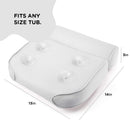 Comfortable Bathtub Pillow For Tub, Bath Pillow For Neck & Back Support With Strong Suction Cups & Hook, Soft Spa Pillow For Luxurious Bathing, Hot Tub Pillow Made With Soft Mesh For Maximum Pleasure PEULEX