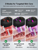 Medisana 3D Red Light Therapy Mask for Face, 336 LEDs Light Therapy Mask with 3 Modes - NIR 830nm, Red 630nm, Blue 415nm - Cordless & Rechargeable LED Face Mask for Home, Skincare Gifts for Women Mom Infinity Warehouse