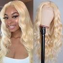 UNice Hair 613 Blonde Body Wave 13x4 Lace Front Human Hair Wigs for Black Women, Brazilian Remy hair Lace Frontal Wig Pre Plucked with Baby Hair 150% Density (18 inch, 13x4 Frontal Wig 613 Color) UNICE Store