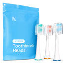 GreaterGoods Sonic Electric Replacement Heads, 3 Count for S/E Toothbrush, Only Works with gG Toothbrushes (Medium) Greater Goods
