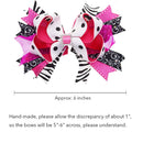 6 Pack 6 inch Large Big Grosgrain Ribbon Hair Bows Clips with Rhinestone for Girls Toddlers Kids Teens LCLHB