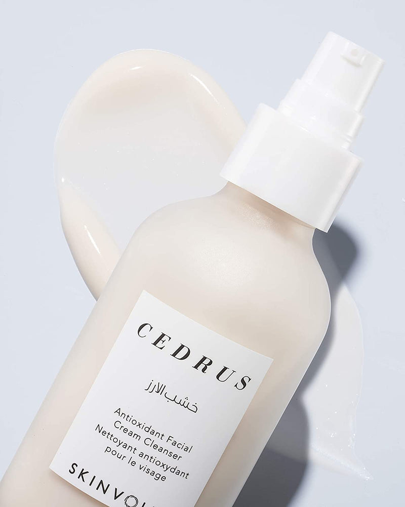 SKINVOLVE Cedrus Antioxidant Facial Cream Cleanser - All-Natural, Ultra-Hydrating, Vegan - 4 oz SKINVOLVE Store