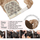 Ponytail Extension Human Hair Wavy Pony Tail Hair Extensions Warp Around Ponytails Clip On Ponytail Remy Hairpieces Highlight Clip In Ponytail For Women 16" 80g