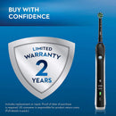 Oral-B 3000 Smartseries Electric Toothbrush with Bluetooth Connectivity, Black Edition, Powered by Braun with 3 3D White Replacement Brush Heads Oral-B Store