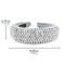 SP SOPHIA COLLECTION Women's Sparkling Crystal Padded Rhinestone Wide Bejeweled Hair Headband Party Hairband Hair Accessories in Silver SP Sophia Collection Store