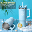 Birthday Gifts for Women Self Care Gifts Get Well Soon Gifts, Ocean Relaxing Spa Gifts Basket Care Package w/ Flannel Blanket 40 OZ Tumbler, Anniversary Easter Gift for Her Mom Wife Friends Sisters