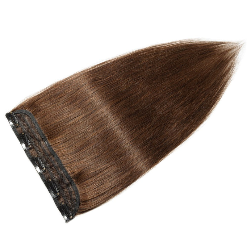 14 Inch Clip in Hair Extensions Remy Human Hair Standard Weft Clip on Hairpieces 45g Soft Silky Straight Hair for Women Beauty Gift