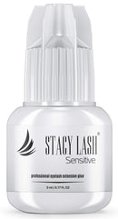 Sensitive Eyelash Extension Glue Stacy Lash 0.17fl.oz/5ml /Low Fume/ 5 Sec Drying time/Retention -5 Weeks/Professional Use Only Black Adhesive for Individual Semi-Permanent Eyelash Extensions STACY LASH