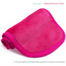 Makeup Remover Cloth Clean Towel, Reusable Facial Cleansing Towel - Chemical Free, Remove Makeup Instantly with Just Water - Money-back Satisfaction Guaranty (1 Rosy) PleasingCare