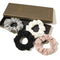 Scrunchies Hair Ties Cotton Scrunchy for Girls Women Thick Hair Cute Hairties Scrunchy For Thick Curl Hair No Crease Hair Accessories Soft Ropes Ponytail Holder No Hurt Your Hair Ivyu