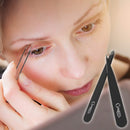 Tweezers for Eyebrows Eyelash Extension Clanriza Stainless Steel Tip Slant ,Set for Ingrown Hair - Premium Quality Eyebrow and Facial Hair Removal - Ideal Gift for Fashionable Women - 2 Pack CLANRIZA
