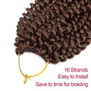 AU-THEN-TIC Passion Twist Hair Water Wave Crochet Braids Hair for Butterfly locs Bohemian Goddess locs Synthetic Braiding Hair Extensions (22 Inch (Pack of 8), 30-Light Auburn) AU-THEN-TIC