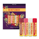 Burt’s Bees Holiday Gift, 4 Lip Balm Stocking Stuffer Products, Beeswax Fruit Set - Pomegranate, Sweet Mandarin, Coconut and Pear & Watermelon (Old Version) Burt's Bees