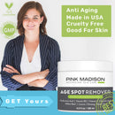 Dark Spot Remover Cream for Face Hands Neck. Dark Spot Corrector for Men Women. Pink Madison
