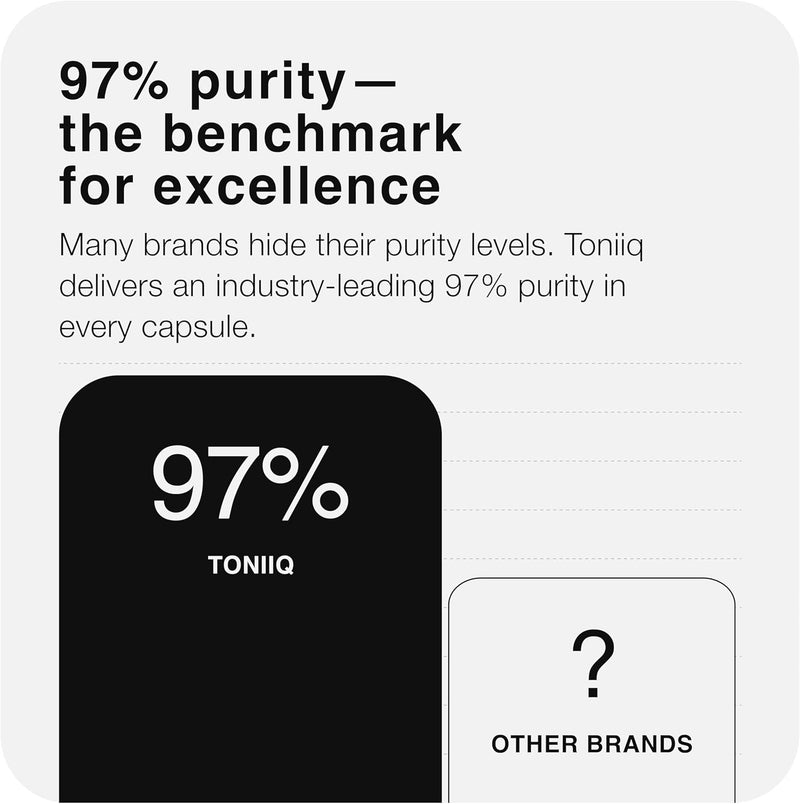 Toniiq Berberine HCl — 100:1 Concentrated Extract • 97% Berberine HCl • Third-Party Tested cGMP — Berberine Supplement — 180 Vegetarian Capsules, 1500 mg per Serving Infinity Warehouse