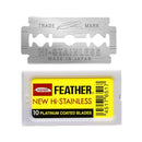 Feather Double Edge Safety Razor Blades 10 Count Feather