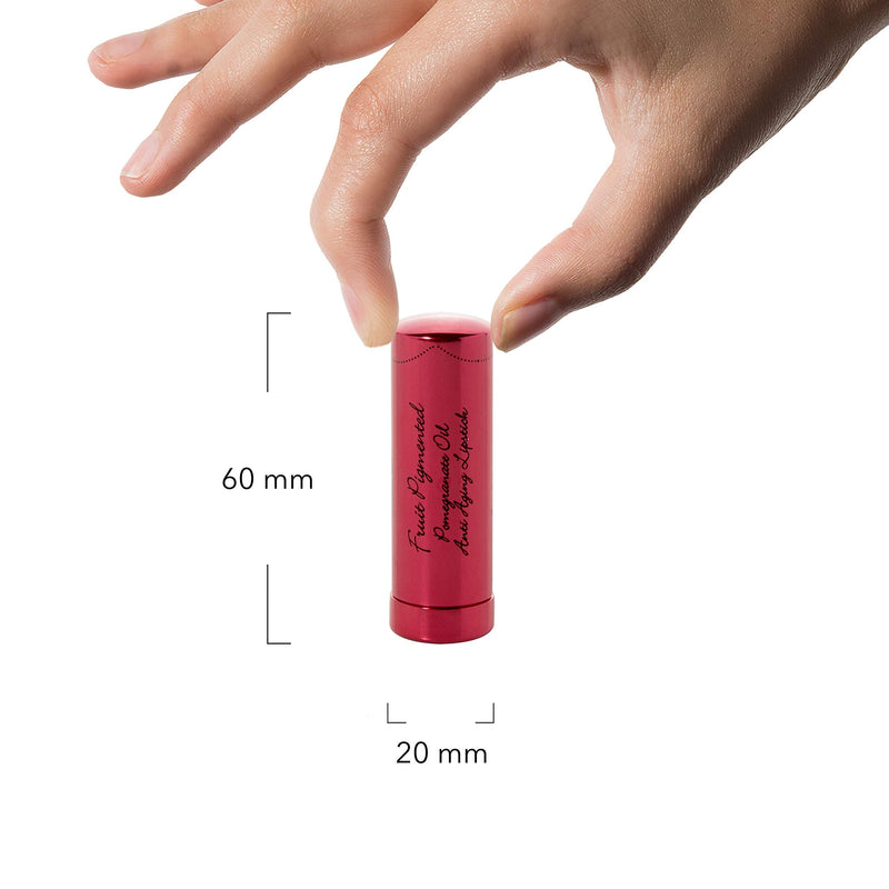 100% PURE Pomegranate Oil Anti-Aging Lipstick (Fruit Pigmented), Foxglove, Long Lasting, Satin Finish, Vibrant Color, Moisturizing Cocoa Butter (Berry Pink Mauve) - 0.15 oz 100% PURE