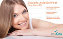 Glycolic Acid 50% Gel Peel with Chamomile and Green Tea Extracts - Professional Grade Chemical Face Peel for Acne Scars, Collagen Boost, Wrinkles, Fine Lines - Alpha Hydroxy Acid - 1 Bottle of 1 fl oz QRxLabs