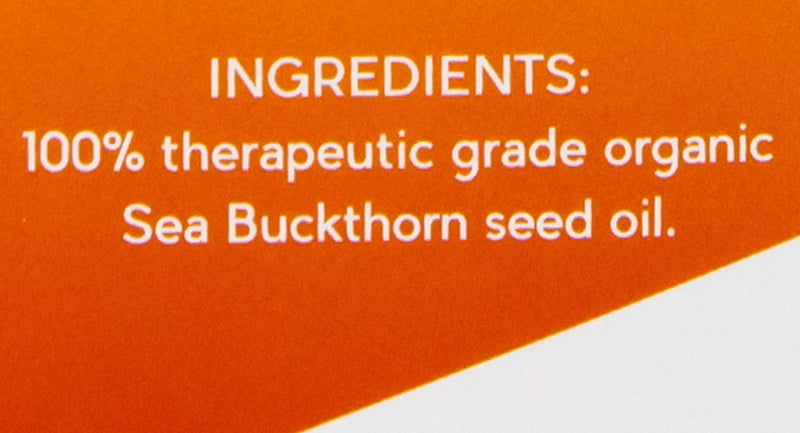 SIBU Premium USDA Organic, Omega 7 Sea Buckthorn Seed Oil, 30 ml sibu