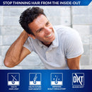 DHT Blocker Hair Growth Support Supplement - Supports Healthy Hair Growth - Helps Support Healthy Thicker Stronger Hair - With High Potency Biotin and Saw Palmetto - For Men And Women - w/ Travel Box Restoriden