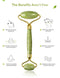 HANABEE Rose Quartz Facial Roller Jade Roller Gua Sha Facial Tools Face Roller and Gua Sha Massage Tool Body gua-sha Scalp Beauty Gift for Women Face Roller Massager (Green) HANABEE