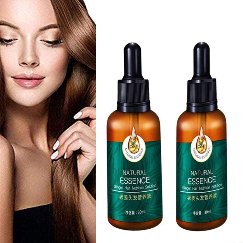 7X Rapid Growth Hair Treatment 7 Day Hair Growth Serum Essence Oil Regrow, with Natural Vitamin Rich Treatm, for Fuller Healthier Hair, Prevent Hair Loss & Thinn(2Pack) FEINASU