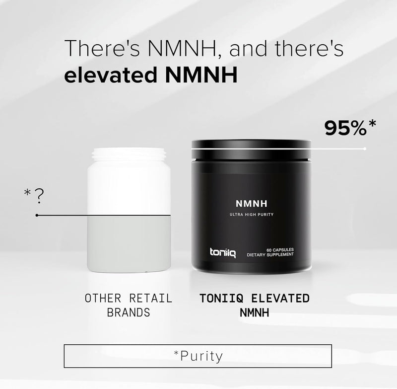 Toniiq NMNH Supplement – Clinically Studied UthPeak™ – 95% Highly Purified & Third-Party Tested for NAD+ & Healthy Aging Support Infinity Warehouse