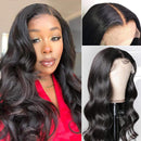 UNice Hair Body Wave T Part 13x5X0.5 Lace Front Human Hair Wig Middle Part for Black Women Brazilian Raw Virgin Human Hair Wigs Pre Plucked with Baby Hair 150 Density 24 inch UNICE Store