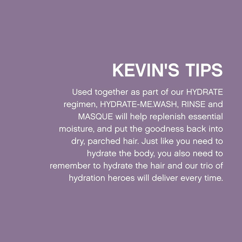 KEVIN.MURPHY HYDRATE-ME.RINSE - Moisturising Conditioner - For Normal & Dry Hair - Hair Repair - Colour Safe Conditioner - With Antioxidant Blend & Kakadu Plum - 250 mL / 8.4 fl oz Infinity Warehouse