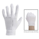 Moisturizing Gloves OverNight Bedtime Cotton | Cosmetic Inspection Premium Cloth Quality | Eczema Dry Sensitive Irritated Skin Spa Therapy Secure Wristband (3 Pairs) Gaxcoo Store