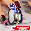 Nail Pen Designer, Teenitor Stamp Nail Art Tool with 15pcs Nail Painting Brushes, Nail Dotting Tool, Nail Foil, Manicure Tape, Color Rhinestones for Nails-Black Teenitor Store