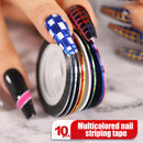 Nail Pen Designer, Teenitor Stamp Nail Art Tool with 15pcs Nail Painting Brushes, Nail Dotting Tool, Nail Foil, Manicure Tape, Color Rhinestones for Nails-Black Teenitor
