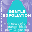 OGX Pink sea salt & rosewater gentle soothing body scrub, 19.5 Ounce, 1.0 Count OGX