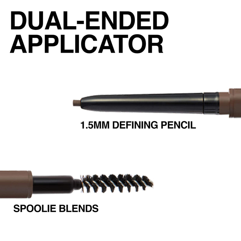 Maybelline New York Brow Ultra Slim Defining Eyebrow Makeup Mechanical Pencil with .55 MM Tip & Blending Spoolie For Precisely Defined Eyebrows, 250 BLONDE Maybelline New York